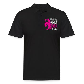When In Doubt Salsa It Out Danseurs de danse - Polo Homme - noir - Devant - Kai (181cm)