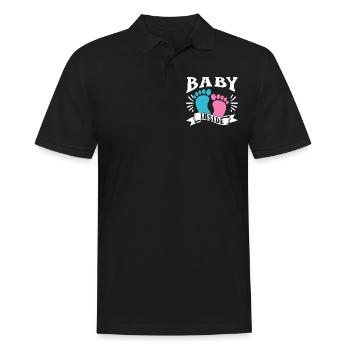 Baby Im Inneren Schwanger Ankündigung Baby Inside - Männer Poloshirt - Schwarz - Vorne - Kai (181cm)