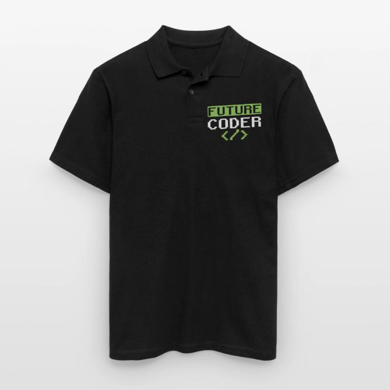 Zukünftiger Coder Coding Programmierer Code Männer Poloshirt