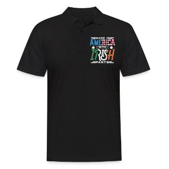 Fabriqué en Amérique avec des pièces irlandaises - Polo Homme - noir - Devant - Kai (181cm)