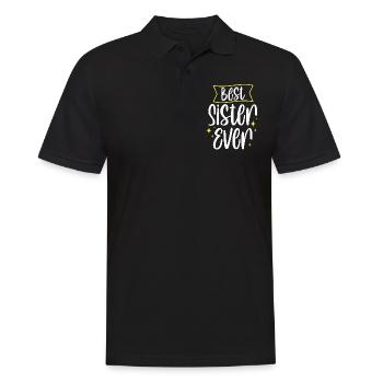 Meilleure sœur de tous les temps Sœurs amies - Polo Homme - noir - Devant - Kai (181cm)