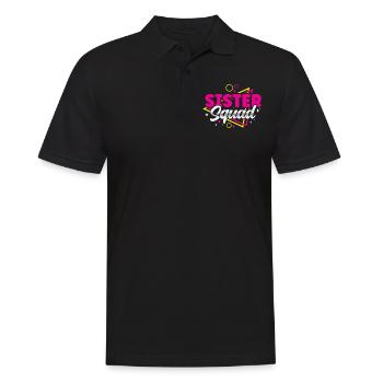 Schwestern Team Freund Schwester Freundschaft - Männer Poloshirt - Schwarz - Vorne - Kai (181cm)