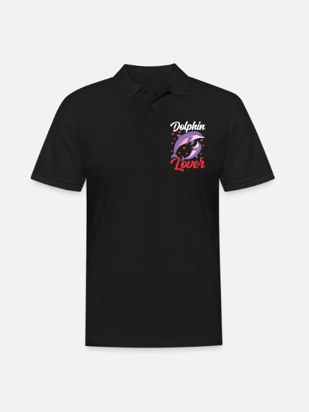 Dolphin lover Dolphins Dolphins Dolphin - Men's Polo Shirt - black