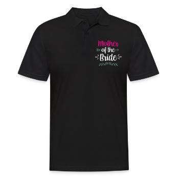 Mutter Der Braut Bräute Party Hochzeit Heiraten - Männer Poloshirt - Schwarz - Vorne - Kai (181cm)