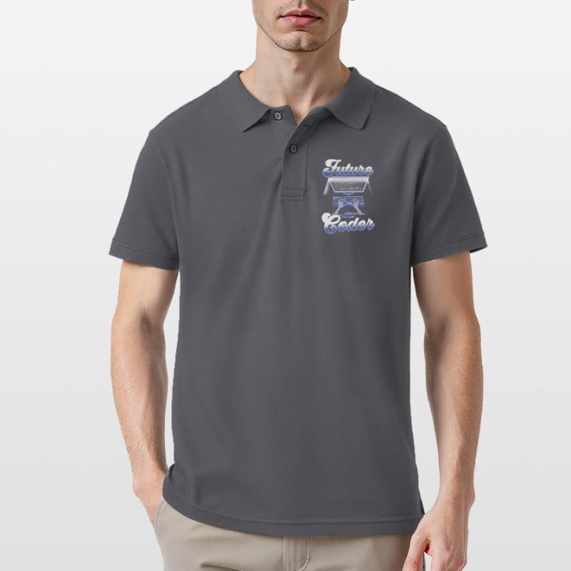 Zukünftiger Coder Code Programmierer Coding Männer Poloshirt