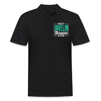 Bester Speerwerfer Aller Zeiten Speerwerfen Speer - Männer Poloshirt - Schwarz - Vorne - Kai (181cm)