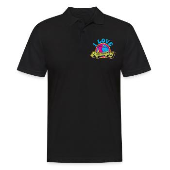 Ich Liebe Hebammenwesen Geburtshilfe Hebamme Beruf - Männer Poloshirt - Schwarz - Vorne - Kai (181cm)