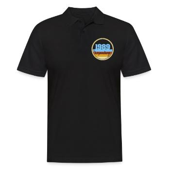 Legendary 1989 - Männer Poloshirt - Schwarz - Vorne - Kai (181cm)