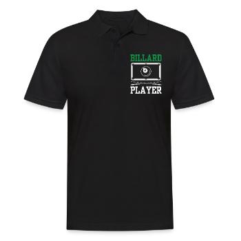 Billiard Player Lovers Pool Billards - Polo Homme - noir - Devant - Kai (181cm)