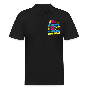 Ok Pubertät Du Kannst Mich Jetzt Heiß Machen - Männer Poloshirt - Schwarz - Vorne - Kai (181cm)
