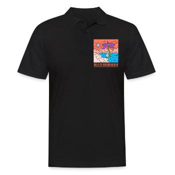 This is my beach shirt beach holiday beach - Men's Polo Shirt - black - Front - Kai (181cm)