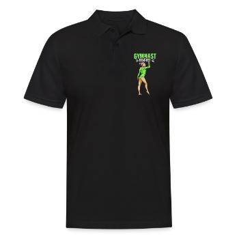 Gymnaste Maman Gymnaste Gymnastique Gymnastique Gymnastique - Polo Homme - noir - Devant - Kai (181cm)