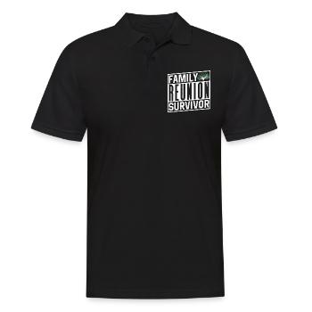 Survivant d’une réunion de famille Équipe Famille - Polo Homme - noir - Devant - Kai (181cm)