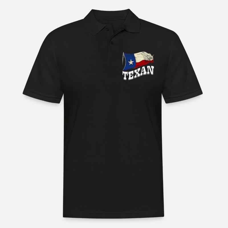 Dictons texans Texas Pride - Polo Homme - noir