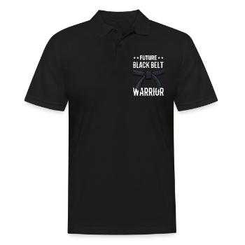 Future Black Belt Warrior Black Belt - Men's Polo Shirt - black - Front - Kai (181cm)