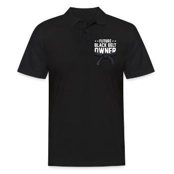 Future Black Belt Holder Black Belt - Men's Polo Shirt - black - Front - Kai (181cm)