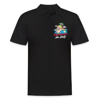 Weihnachten im Juli Noël en juillet Père Noël Humour - Polo Homme - noir - Devant - Kai (181cm)