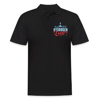 Hydrogen Lover Energy Element Hydrogen - Men's Polo Shirt - black - Front - Kai (181cm)
