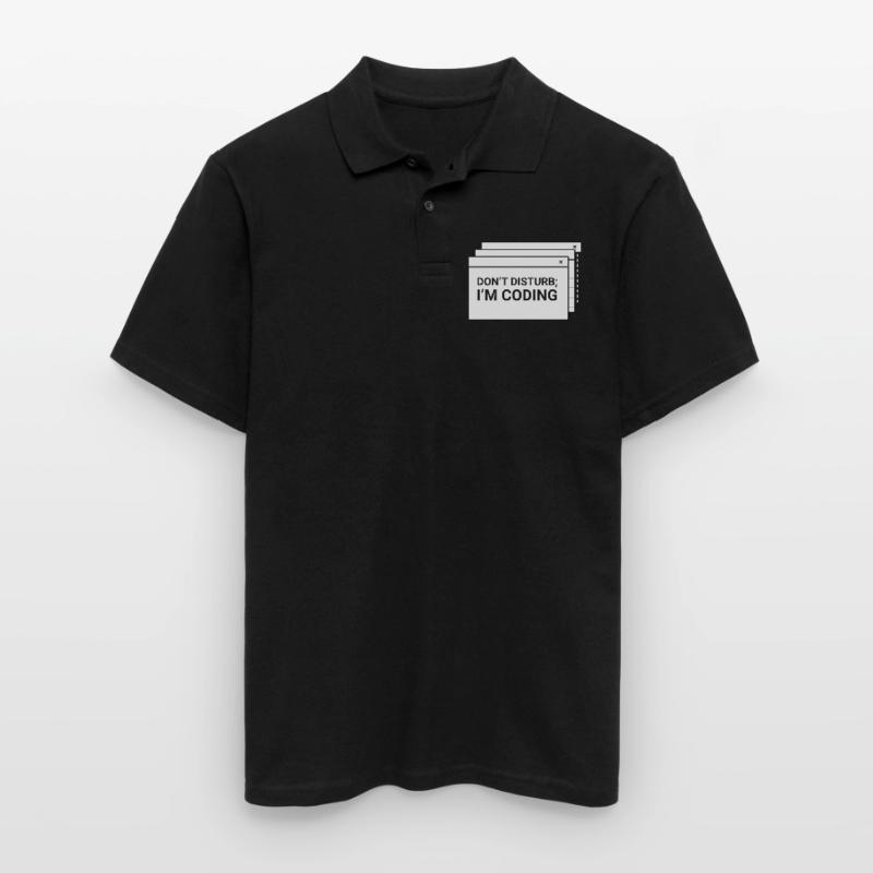 Don't interfere with me programming coder coding Men's Polo Shirt