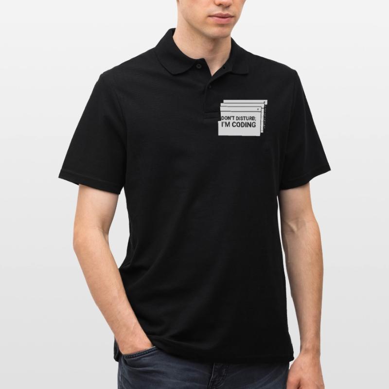 Don't interfere with me programming coder coding Men's Polo Shirt