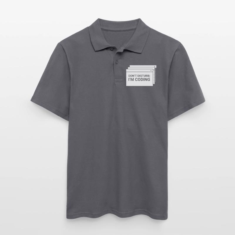 Stören Sie Nicht Ich Programmiere Coder Coding Männer Poloshirt
