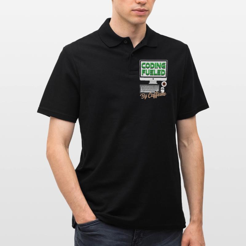 Programmation alimentée par le codage de la caféine Polo Homme