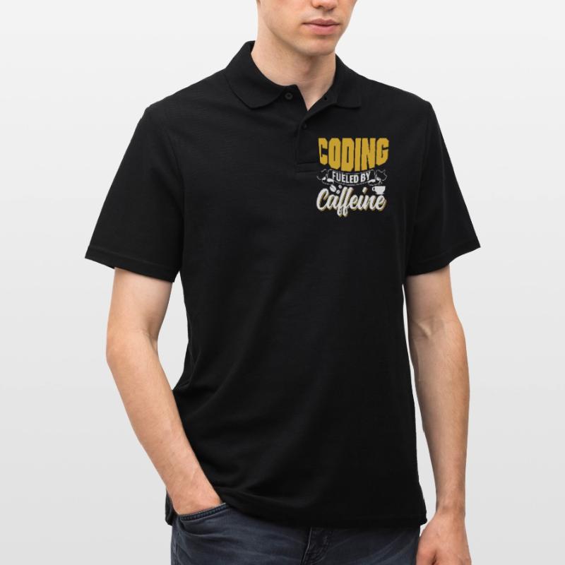 Programmieren Angetrieben Durch Koffein Coding Männer Poloshirt