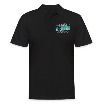 Fier météorologue Prévisions météorologiques Météorologie - Polo Homme - noir - Devant - Kai (181cm)