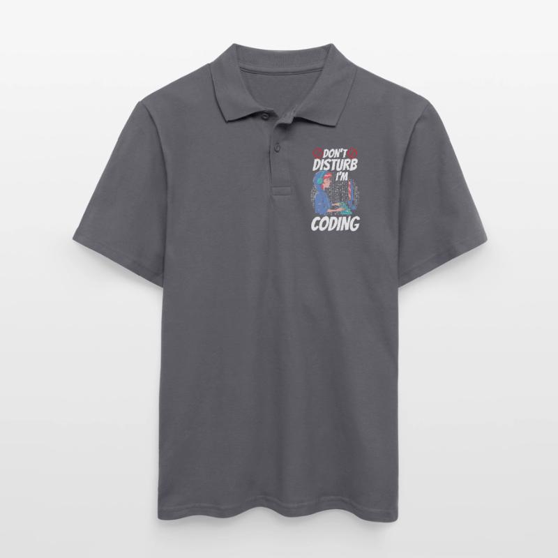 Stören Sie Nicht: Ich Programmiere Coding Coder Männer Poloshirt