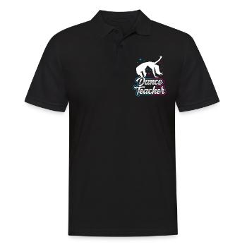 Professeur de danse Cours de danse École de danse Professeur de danse - Polo Homme - noir - Devant - Kai (181cm)