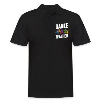 Tanzlehrer Tanzkurs Tanzlehrerin Tanzschule - Männer Poloshirt - Schwarz - Vorne - Kai (181cm)