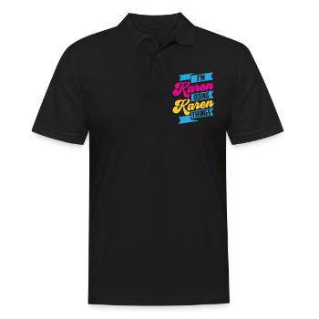 I'm Karen and I do Karen stuff Karen's meme - Men's Polo Shirt - black - Front - Kai (181cm)