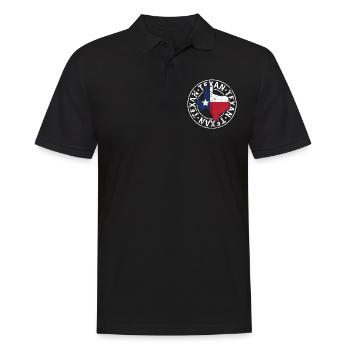 Texaner Sprüche Texas Stolz Texanisch - Männer Poloshirt - Schwarz - Vorne - Kai (181cm)