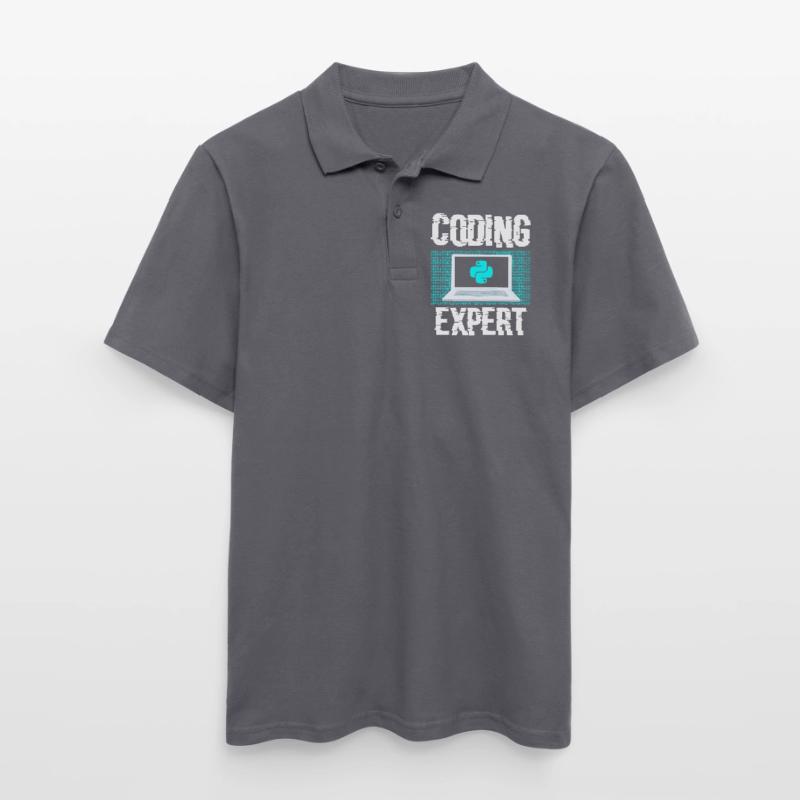 Coding Experte Coder Programmieren Programmierer Männer Poloshirt