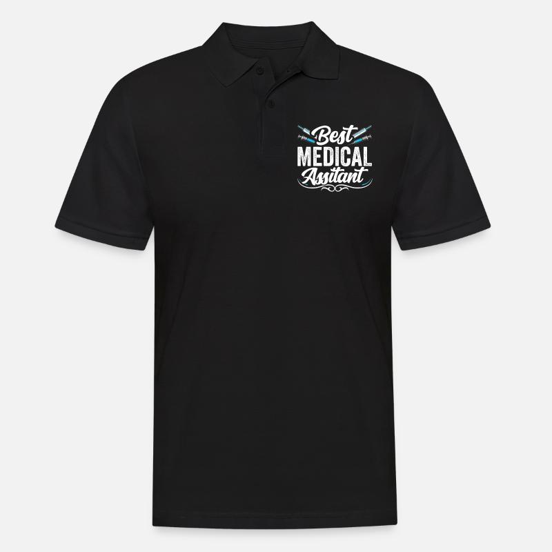 Bester Medizinischer Assistent Assistenz Beruf - Männer Poloshirt - Schwarz