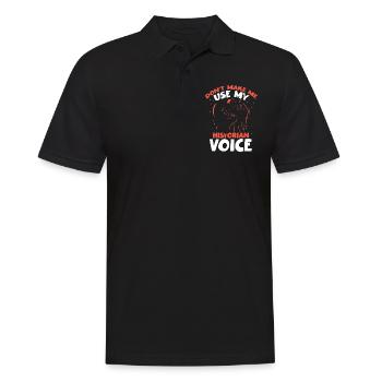 Meine Historiker Stimme Beruf Geschichte Historik - Männer Poloshirt - Schwarz - Vorne - Kai (181cm)