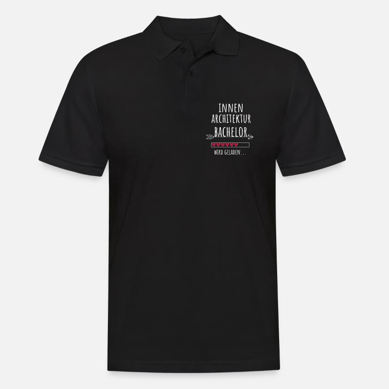 Innenarchitektur Bachelor Studium Geschenk - Männer Poloshirt - Schwarz