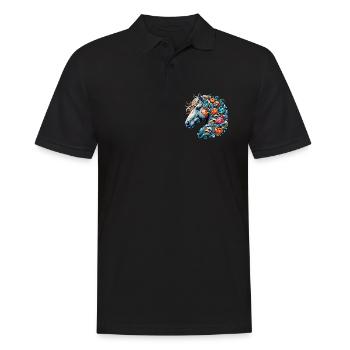 Cheval - Polo Homme - noir - Devant - Kai (181cm)