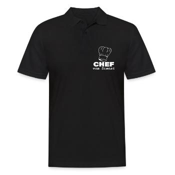 CHEF en service - Polo Homme - noir - Devant - Kai (181cm)