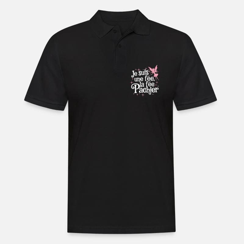 Ich bin eine Fee, die Fee Pachier - Männer Poloshirt - Schwarz
