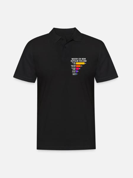 Biathlon Warum ich beim Biathlon verliere  - Männer Poloshirt - Schwarz