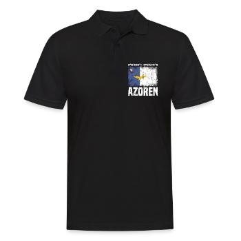 Island trip Azores - Men's Polo Shirt - black - Front - Kai (181cm)