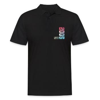 21. Geburtstag Limited Edition 2005 Jahrgang 2005 - Männer Poloshirt - Schwarz - Vorne - Kai (181cm)