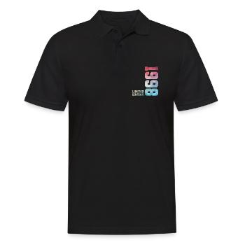 28e anniversaire Édition limitée 1998 Année 1998 - Polo Homme - noir - Devant - Kai (181cm)