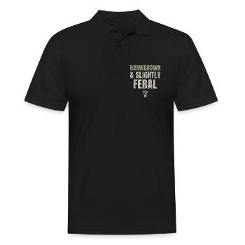 Cultivé localement et légèrement sauvage - Polo Homme - noir - Devant - Kai (181cm)