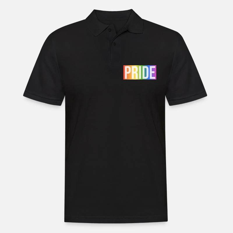 Pride Rainbow Gift - Männer Poloshirt - Schwarz