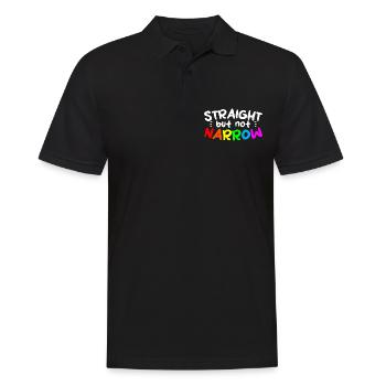 Straight But Not Narrow 4 - Men's Polo Shirt - black - Front - Kai (181cm)