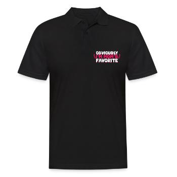 Évidemment, je suis le favori de maman 13 - Polo Homme - noir - Devant - Kai (181cm)
