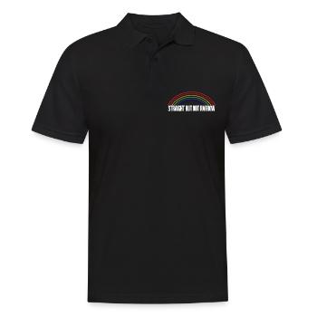 Straight But Not Narrow 3 - Men's Polo Shirt - black - Front - Kai (181cm)