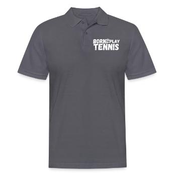 tennis / Tennis / Tennis spieler / Tennis Spielen - Männer Poloshirt - Anthrazit - Vorne - Nico (186cm)
